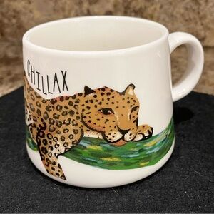 Opalhouse Chillax Cheetah Leopard Mug 16 oz